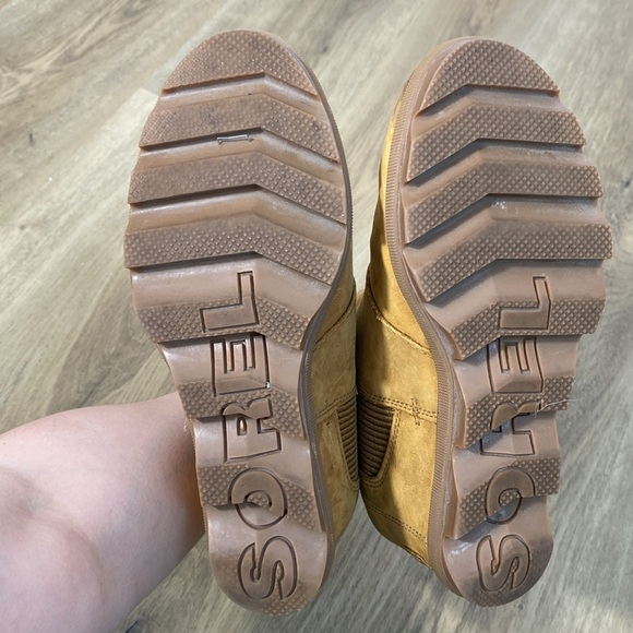 Sorel Joan of Arctic Leather Ankle Boots Wedge size 8 - Picture 15 of 16